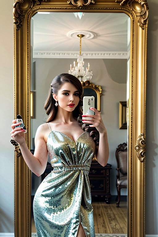 mirror photo poses girl